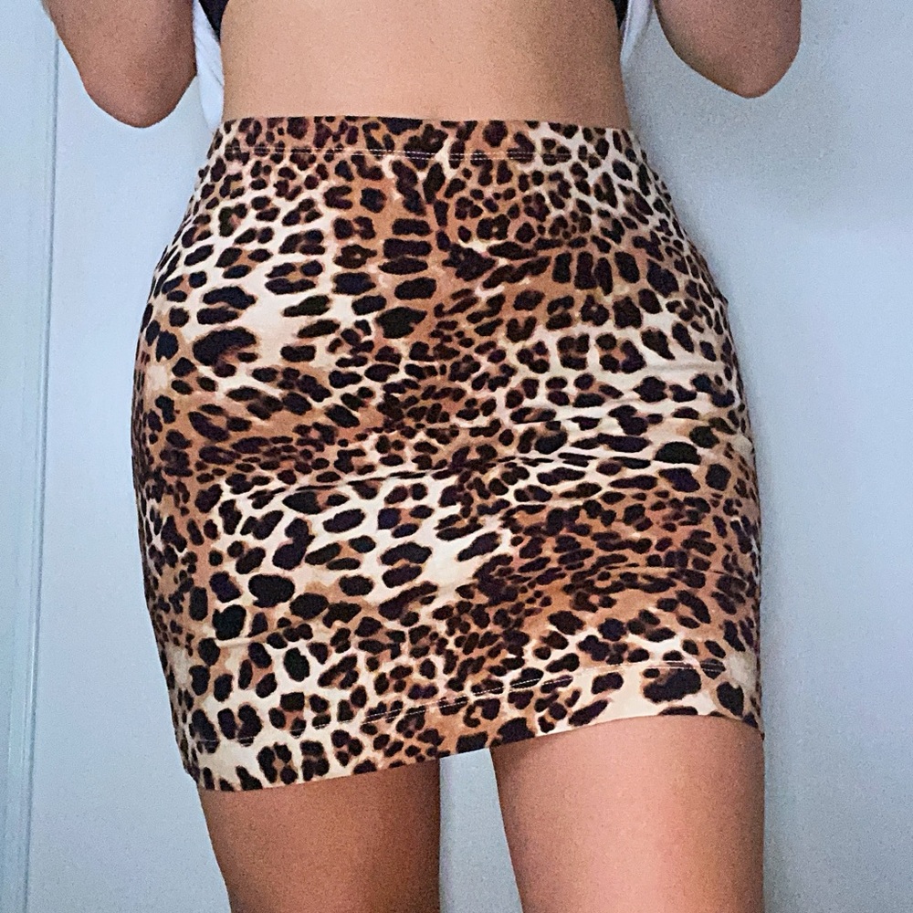 Leopard Mini Skirt
